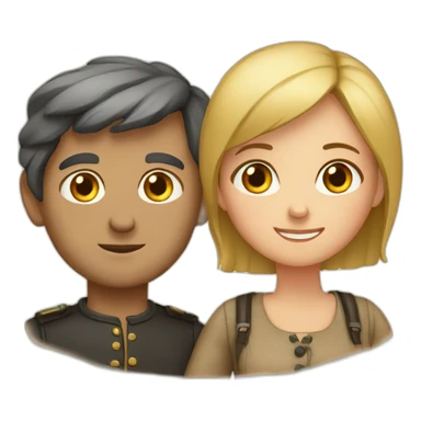 german couple sticker