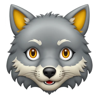 Tráeme una imagen de un lobo enojado sticker