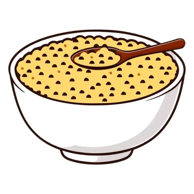 quinoa grains in a bowl sticker