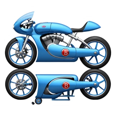 Bugatti cycle cle kart sticker