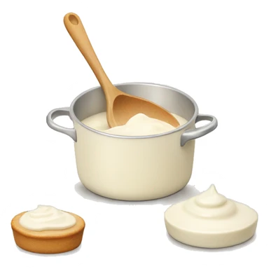 Cream le cruset sticker