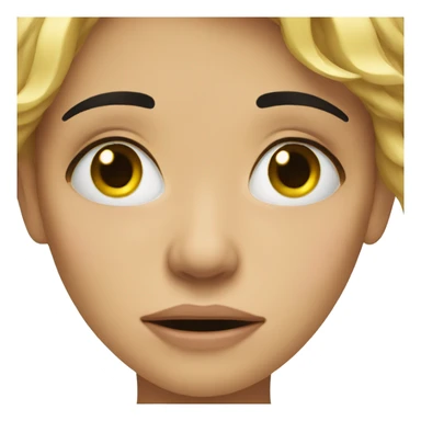 crying woman, tears on face sticker