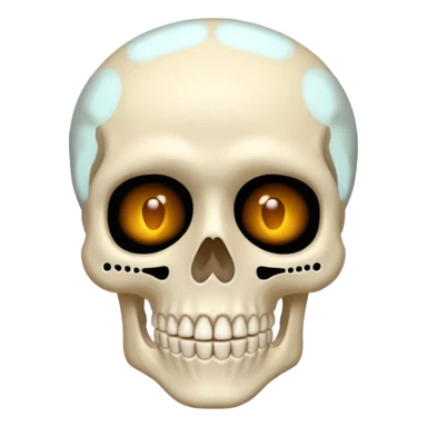 This skeleten emoji saying 67💀 sticker