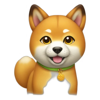cat dressed as shiba inu sticker