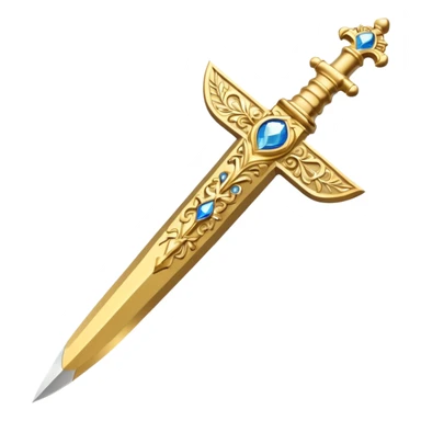 Holy gold dagger of Jesus Christ sticker