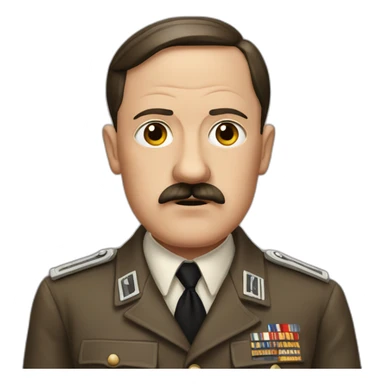 Hitler without mustache sticker