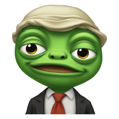 Pepe the frog protesting  sticker