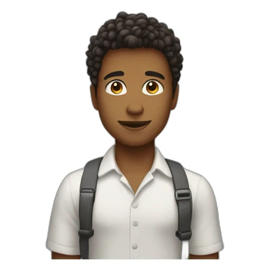 Smart boy saying you are looking beautiful  sticker