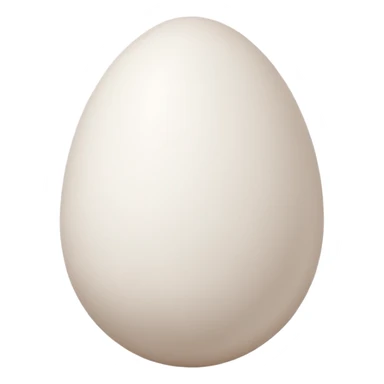 white egg sticker