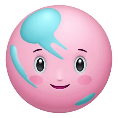 pink uranus sticker