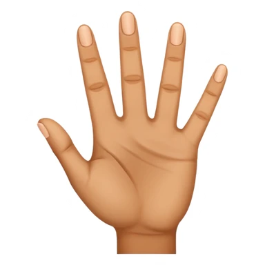 a what a hand with three fingers up sticker