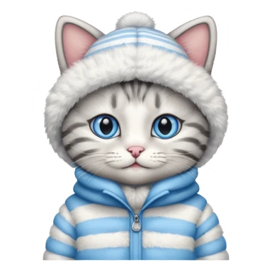 catin winter outfit sticker