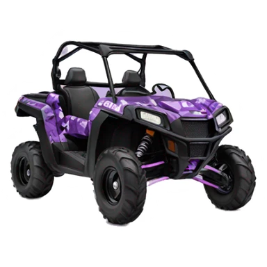 Polaris Purple camouflage buggy atv sticker