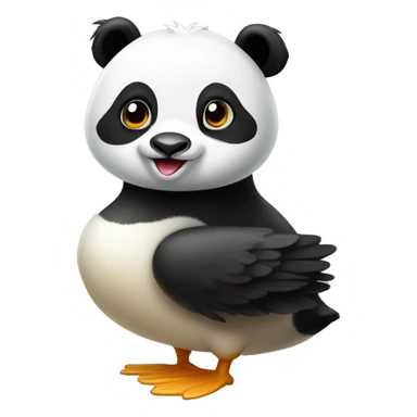 panda duck sticker