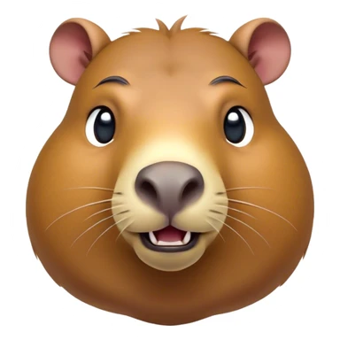 Cinematic Comical Capybara Portrait Emoji, Head tilted dramatically with an exaggeratedly shocked expression, featuring a robust, rotund build and a distinct capybara head with a broad snout and small ears, with wide, comically expressive eyes full of humorous disbelief, Simplified yet hilariously expressive features, highly detailed, glowing with a slightly sassy natural glow, high shine, dramatic yet playful, stylized with an air of quirky charm, soft glowing outline, capturing the essence of a meme-worthy capybara that looks ready to side-eye its way into viral fame! sticker