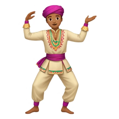 dancing man traditioanal sticker