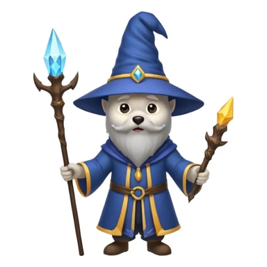 Black husky wizzrd sticker