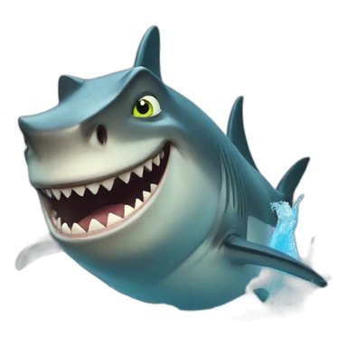 Shrek Shark sticker