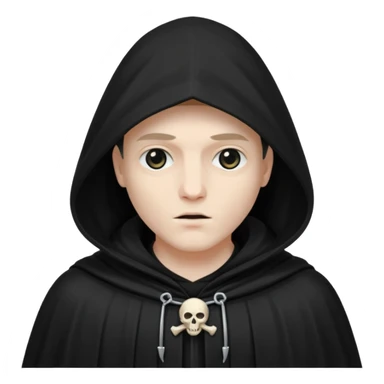 the death with black cloak sticker