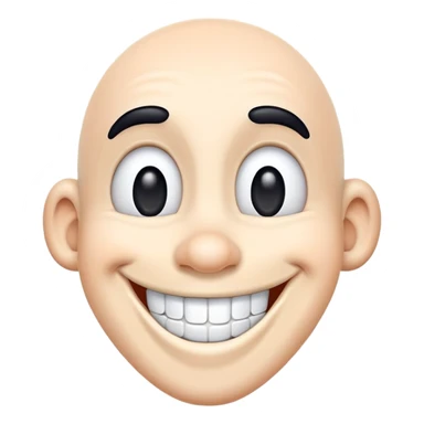 Goofy with a big smile sticker