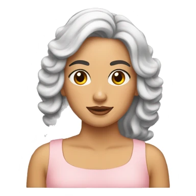 Mujer pastelera morena sticker