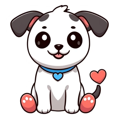 puppy in love sticker