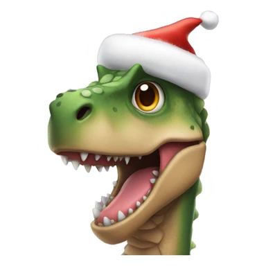 A Dino in christmas spirit  sticker
