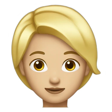 PERSON FOCUSED BLOND SHORT HAIR sticker