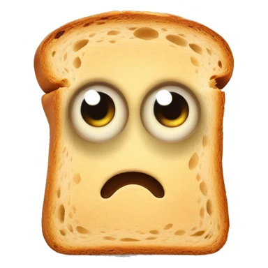 slice of bread with huge eyes sticker