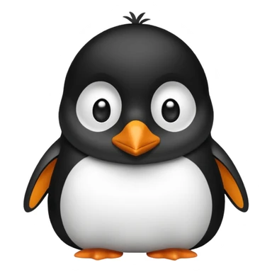 side eyeing penguin sticker