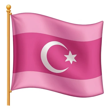 Pink flag emoji sticker