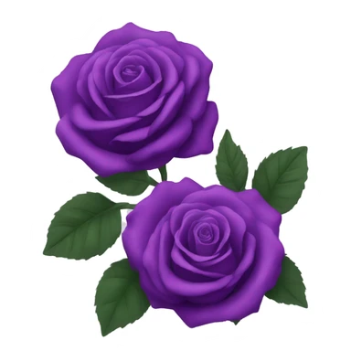 purple roses sticker