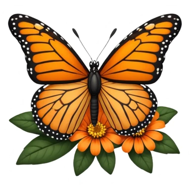Monarch butterfly sticker