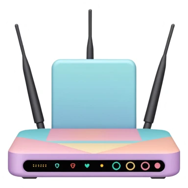 Can you make the AI LLM model router more abstract with pastel colors? sticker