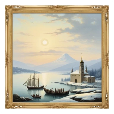 Яркая шутовская шапка с тремя загнутыми вверх рогами. Два рога золотисто-жёлтого цвета с красными шариками на концах, а один — чёрный с синим шариком. Основание шапки — красная корона с зубчатыми краями. Фон светло-зелёный с узором из полупрозрачных силуэтов ангельских крыльев. Стиль — мультяшный, гладкие линии и глянцевые блики sticker