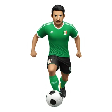 A Mexican soccer player sticker