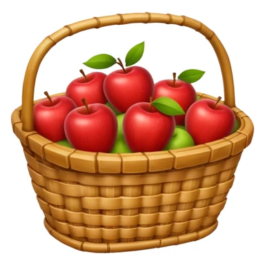  bamboo-basket apples sticker
