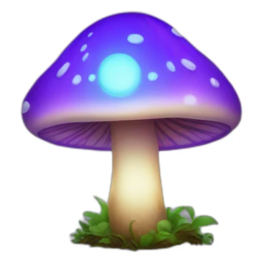 glowing mushroom sticker