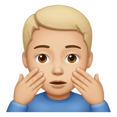 Une main qui tire les joues mais juste la main sticker