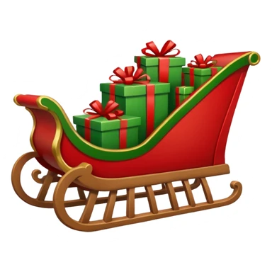 Christmas sleigh sticker