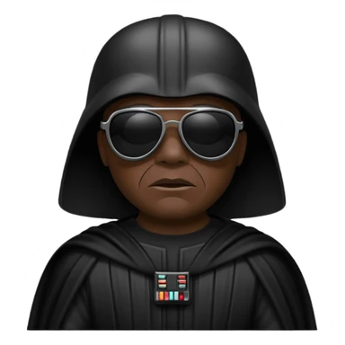 Dark vador avec des lunnettes noires sticker