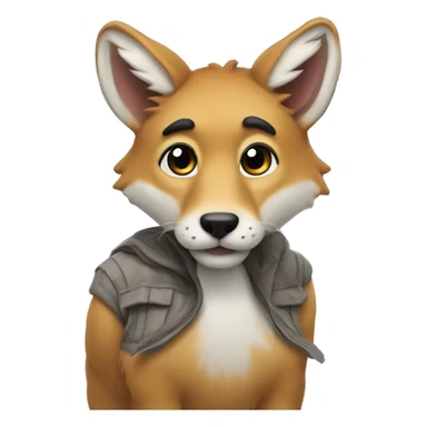 🦊+😔 sticker