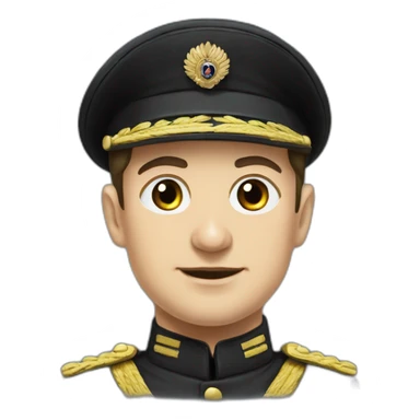 Vladimir Zelenskiy in 1939 black german military uniform sticker