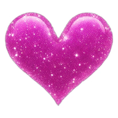 Glitter sparkle heart  sticker