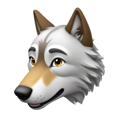 Un loup qui saigne sticker