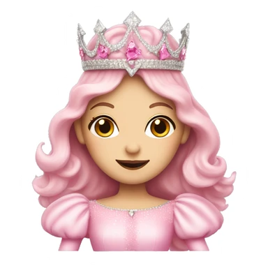 Glinda the good witch wearing pink sticker