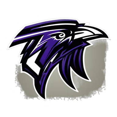 Baltimore Ravens logo sticker