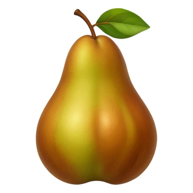 pear brown sticker