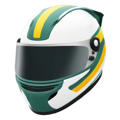 racing helmet senna sticker