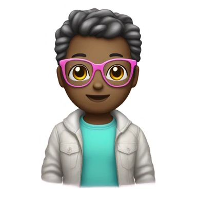 Hello kitty with glasses sticker